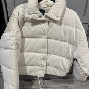 Wild Fable Cream Puffer Jacket